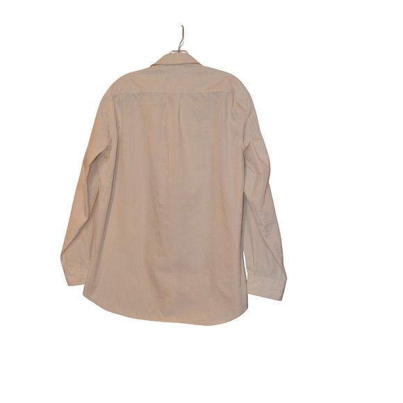 Perry Ellis Portfolio Long Sleeves Dress Shirt Men Cream 16 / 32-33 - Picture 5 of 11